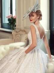 Свадебное платье Алура. Силуэт Пышное. Цвет Белый / Молочный, Айвори / Капучино. Вид 2