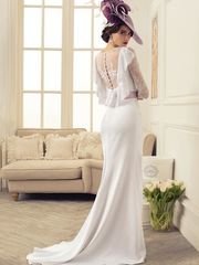 Свадебное платье Лорелея. Силуэт Прямое. Цвет Белый / Молочный. Вид 2