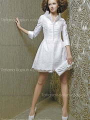 Свадебное платье Франческа. Силуэт Прямое. Цвет Белый / Молочный. Вид 2