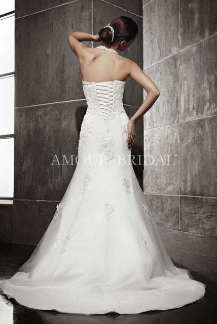 Свадебное платье 1088. Силуэт Рыбка. Цвет Белый / Молочный. Вид 2