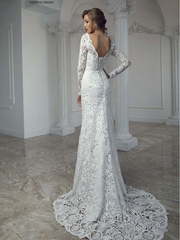 Свадебное платье Доротея. Силуэт Прямое. Цвет Белый / Молочный. Вид 2