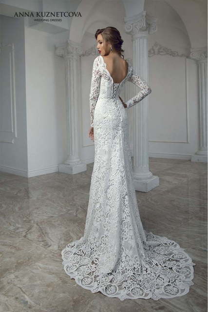 Свадебное платье Доротея. Силуэт Прямое. Цвет Белый / Молочный. Вид 2