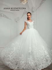 Свадебное платье Бьянка. Силуэт Пышное. Цвет Белый / Молочный. Вид 1