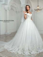 Свадебное платье Каприс. Силуэт Пышное. Цвет Белый / Молочный. Вид 1