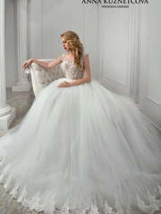 Свадебное платье Филомена. Силуэт Пышное. Цвет Белый / Молочный, Айвори / Капучино. Вид 1