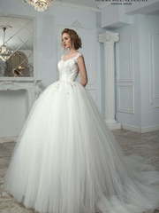 Свадебное платье Джиселла. Силуэт Пышное. Цвет Белый / Молочный. Вид 1