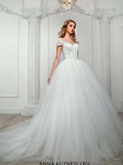Свадебное платье Вэнна. Силуэт Пышное. Цвет Белый / Молочный. Вид 1