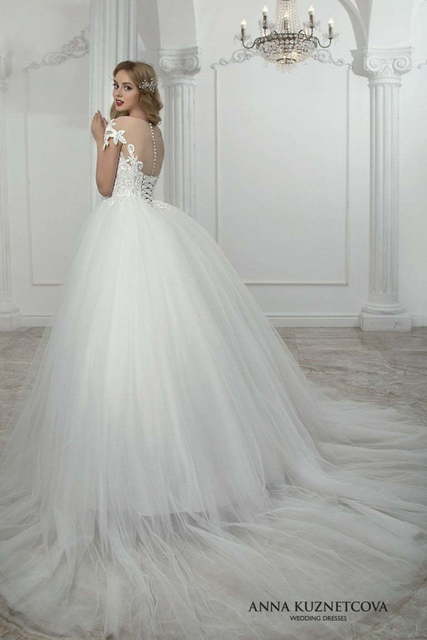 Свадебное платье Вэнна. Силуэт Пышное. Цвет Белый / Молочный. Вид 2