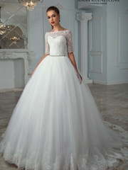 Свадебное платье Арабелла. Силуэт Пышное. Цвет Белый / Молочный. Вид 1