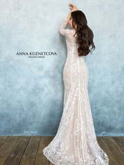 Свадебное платье Орианн. Силуэт Рыбка. Цвет Белый / Молочный, Айвори / Капучино, оттенки Розового. Вид 2