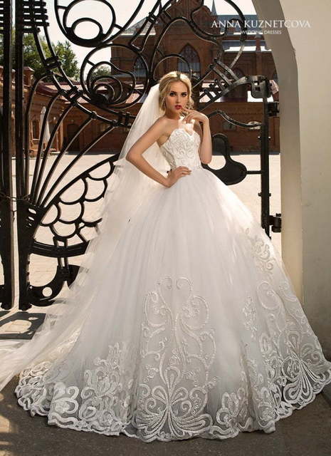 Свадебное платье Баттерфляй. Силуэт Пышное. Цвет Айвори / Капучино, Белый / Молочный. Вид 3