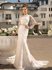 Свадебное платье Клэр. Силуэт Рыбка. Цвет Белый / Молочный. Вид 1