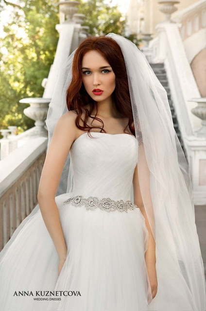 Свадебное платье Жозефина. Силуэт Пышное. Цвет Белый / Молочный. Вид 2