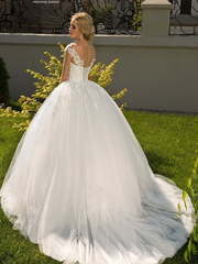 Свадебное платье Марго. Силуэт Пышное. Цвет Белый / Молочный. Вид 2