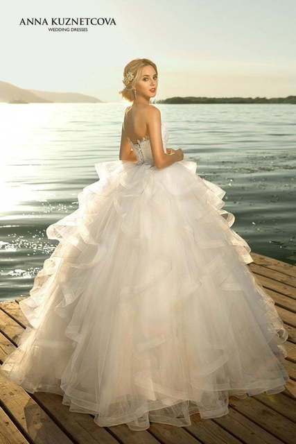 Свадебное платье Виолетта. Силуэт Пышное. Цвет Белый / Молочный. Вид 2