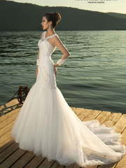 Свадебное платье Энрика. Силуэт Рыбка. Цвет Белый / Молочный. Вид 1