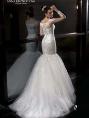 Свадебное платье Иванна. Силуэт Рыбка. Цвет Белый / Молочный. Вид 2