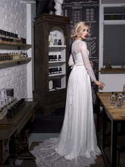 Свадебное платье Астрид. Силуэт Прямое. Цвет Белый / Молочный. Вид 2