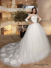 Свадебное платье Глория. Силуэт Пышное. Цвет Белый / Молочный. Вид 2