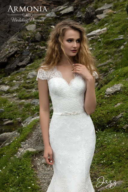 Свадебное платье Джаз. Силуэт Рыбка, Прямое. Цвет Белый / Молочный. Вид 3