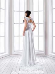 Свадебное платье 143. Силуэт Прямое, Греческий. Цвет Белый / Молочный. Вид 2