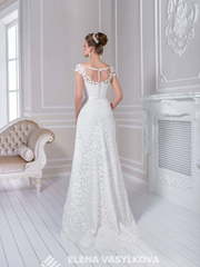 Свадебное платье 128. Силуэт Прямое. Цвет Белый / Молочный. Вид 2