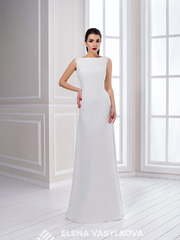 Свадебное платье 149. Силуэт Прямое. Цвет Белый / Молочный. Вид 1