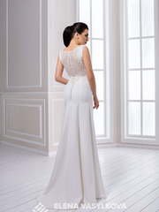 Свадебное платье 149. Силуэт Прямое. Цвет Белый / Молочный. Вид 2