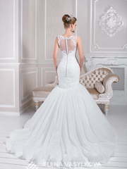 Свадебное платье 124. Силуэт Рыбка. Цвет Белый / Молочный. Вид 2