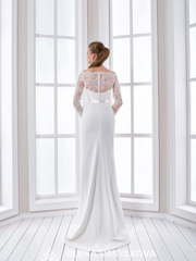 Свадебное платье 112. Силуэт Прямое, Рыбка. Цвет Белый / Молочный. Вид 2