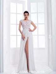 Свадебное платье 155. Силуэт Прямое, Греческий. Цвет Белый / Молочный. Вид 1