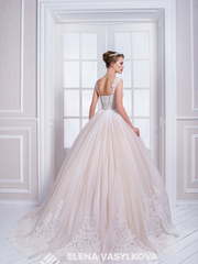 Свадебное платье 114. Силуэт Пышное. Цвет Белый / Молочный, Айвори / Капучино, Персик / Оранжевый. Вид 2