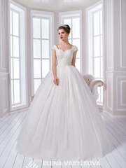 Свадебное платье 122. Силуэт Пышное. Цвет Белый / Молочный. Вид 1