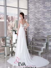 Свадебное платье Альма. Силуэт Прямое. Цвет Белый / Молочный. Вид 2