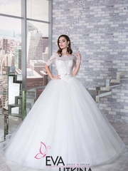 Свадебное платье Анабель. Силуэт Пышное. Цвет Белый / Молочный. Вид 1