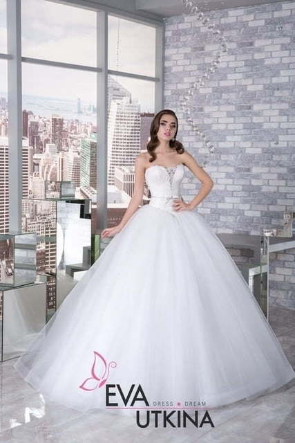 Свадебное платье Анабель. Силуэт Пышное. Цвет Белый / Молочный. Вид 5