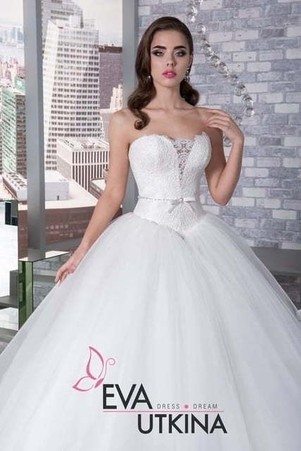 Свадебное платье Анабель. Силуэт Пышное. Цвет Белый / Молочный. Вид 7