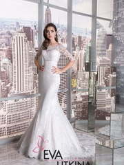 Свадебное платье Беатрис. Силуэт Рыбка. Цвет Белый / Молочный. Вид 1