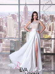 Свадебное платье Дженифер. Силуэт Прямое. Цвет Белый / Молочный. Вид 1