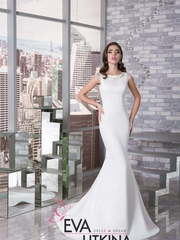 Свадебное платье Джессика. Силуэт Прямое, Рыбка. Цвет Белый / Молочный. Вид 1