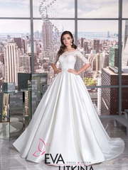 Свадебное платье Каролина. Силуэт Пышное. Цвет Белый / Молочный. Вид 1