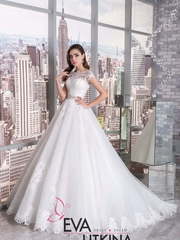 Свадебное платье Моника. Силуэт Пышное. Цвет Белый / Молочный. Вид 1