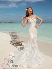 Свадебное платье Алекса. Силуэт Рыбка. Цвет Белый / Молочный, Айвори / Капучино. Вид 1