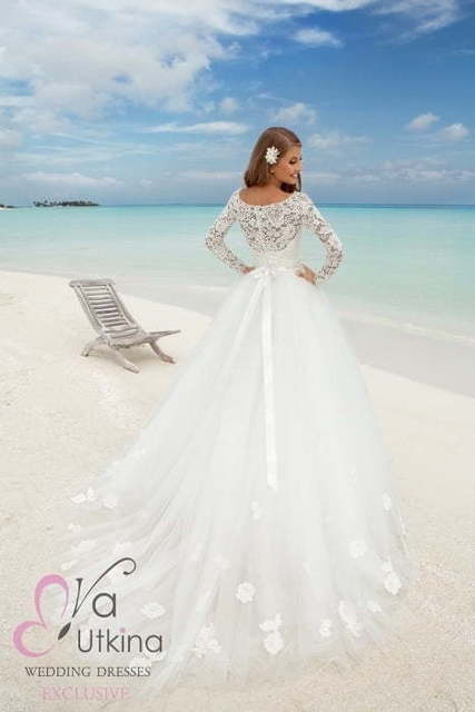 Свадебное платье Белиссима. Силуэт Пышное. Цвет Белый / Молочный. Вид 2