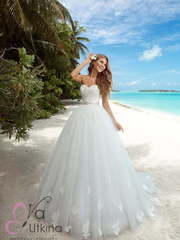 Свадебное платье Бель. Силуэт Пышное. Цвет Белый / Молочный. Вид 1