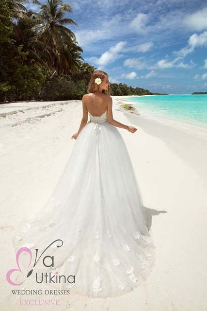 Свадебное платье Бель. Силуэт Пышное. Цвет Белый / Молочный. Вид 2