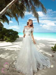 Свадебное платье Валери. Силуэт Прямое, Рыбка. Цвет Белый / Молочный. Вид 1