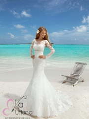 Свадебное платье Ирена. Силуэт Рыбка. Цвет Белый / Молочный. Вид 1