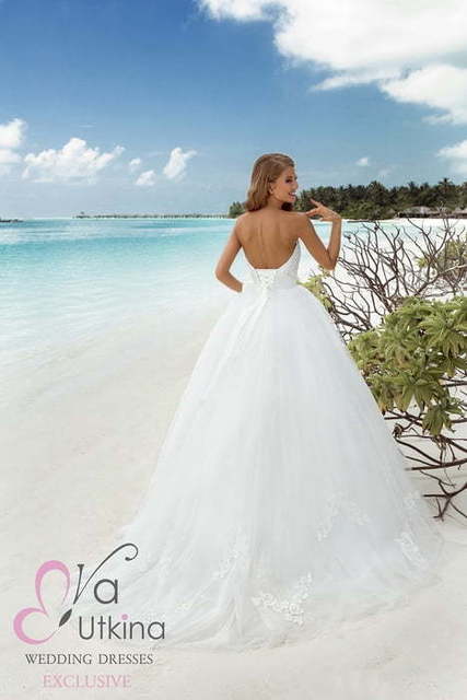 Свадебное платье Магда. Силуэт Пышное. Цвет Белый / Молочный. Вид 2