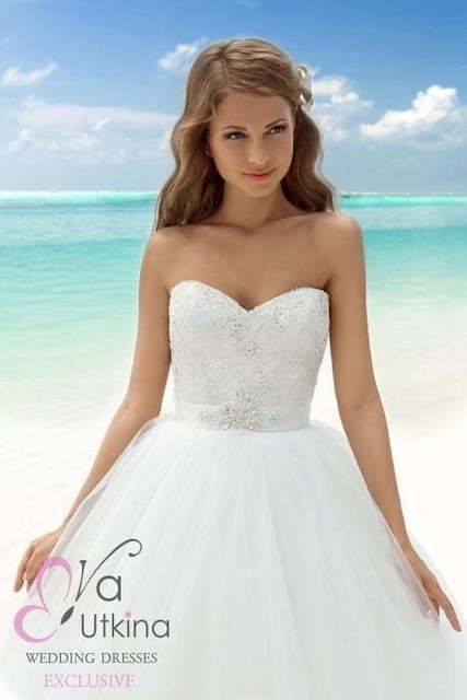 Свадебное платье Магда. Силуэт Пышное. Цвет Белый / Молочный. Вид 3